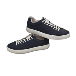 کفش طبی مردانه چرم ریباری مدل P2 رنگ آبی تیره