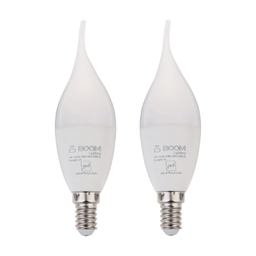 لامپ ال ای دی 7 وات بوم لایتینگ مدل شمعی پایه E14 بسته دو عددی