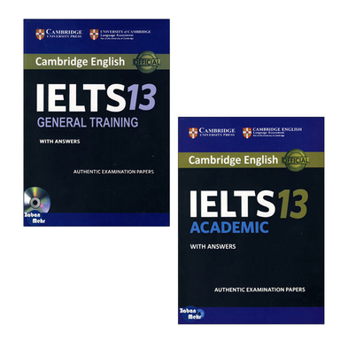 کتاب Cambridge IELTS 13 Academic_General اثر جمعی از نویسندگان انتشارات زبان مهر مجموعه 2 جلدی
