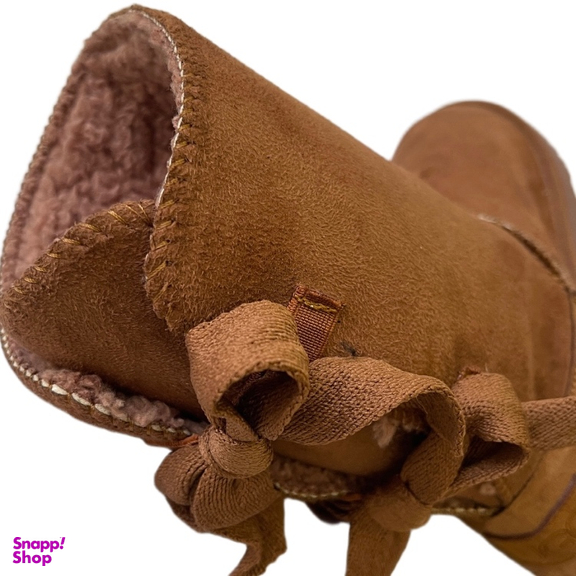 بوت زنانه طرح اگ مدل پشت بندی رنگ عسلی