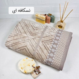 حوله حمام طرح لیدیا 2025 سایز 100×150 سانتی متر