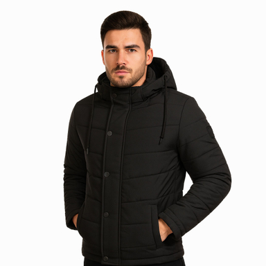 کاپشن مردانه والیانت استایل مدل TC رنگ مشکی