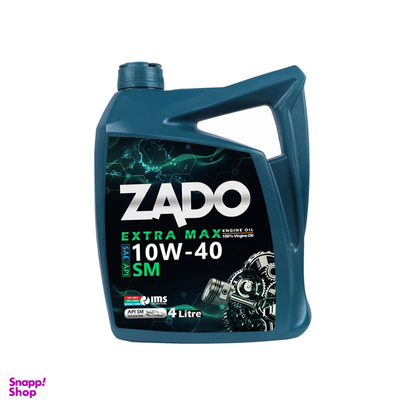 روغن موتور خودرو زادو مدل SAE 10W40-SM حجم 4 لیتر
