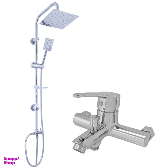 شیر حمام اندیکا مدل آبتین کد S6 به همراه علم دوش