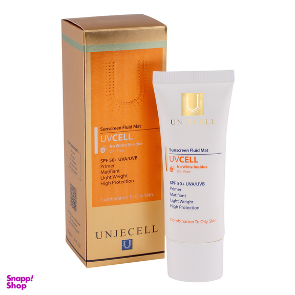 کرم ژل ضد آفتاب آنژسل مدل +SPF50 مناسب پوست چرب حجم 40 میلی لیتر