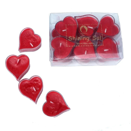 شمع وارمر طرح قلب مدل VM01 کد 001 بسته 12 عددی