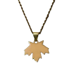 گردنبند طلا 18 عیار زنانه شمیم گلد گالری مدل برگ کد ST107