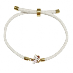 دستبند طلا 18 عیار دخترانه مدل کیتی کد 4198