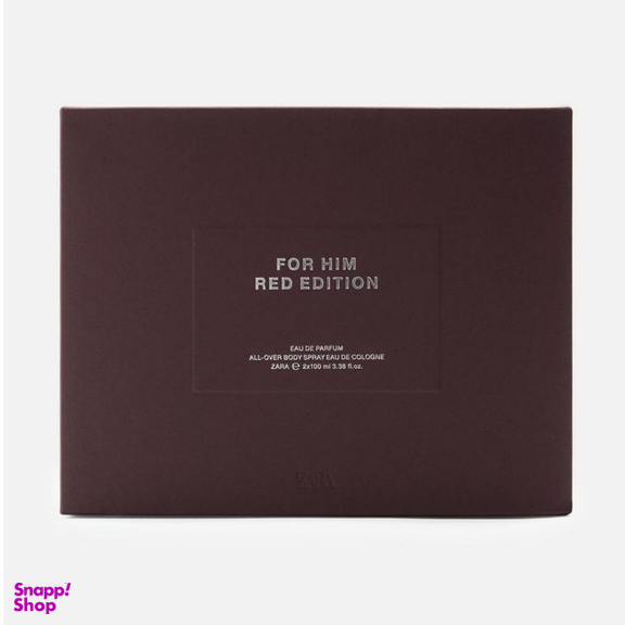 ادوپرفیوم مردانه زارا مدل Red Edition به همراه اسپری