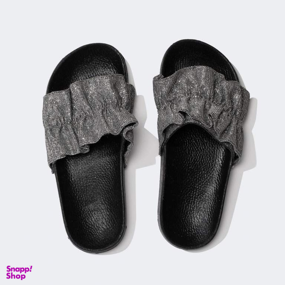 دمپایی زنانه دفکتو مدل فول طبی شاینی رنگ طوسی