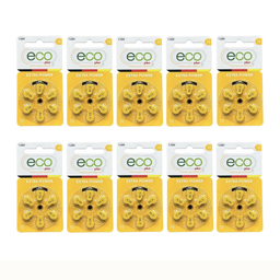 باتری سمعک اکو پلاس مدل 10 بسته ۶۰ عددی