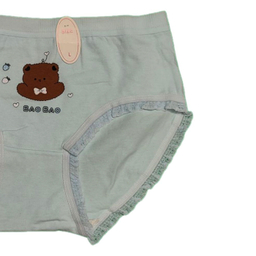 شورت زنانه طرح bear baobao رنگ آبی