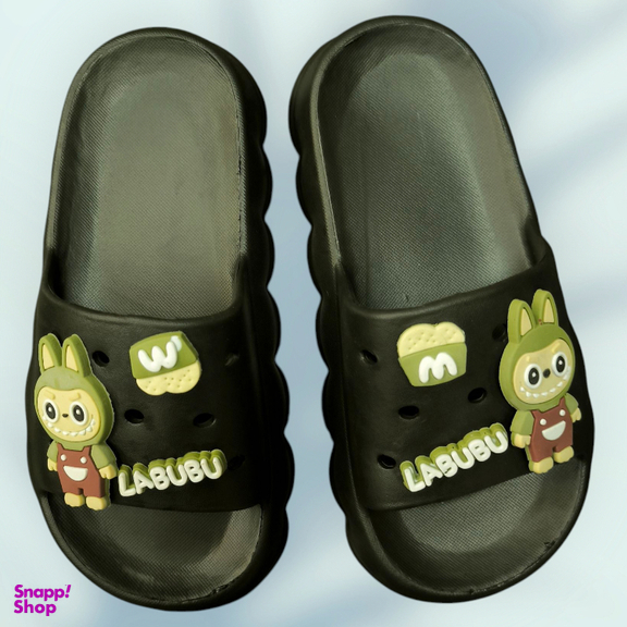 دمپایی زیتون مدل ویدا لبوبو ویانزا رنگ مشکی