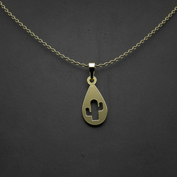 گردنبند طلا 18 عیار زنانه مدوپد مدل کاکتوس کد PP2-1-1190