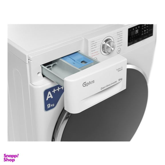 ماشین لباسشویی اتوماتیک جی پلاس مدل GWM-M990W ظرفیت 9 کیلوگرم