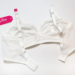 سوتین زنانه لین مدل بدون فنر کد 4680-406 رنگ سفید