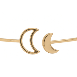 بنگل طلا 18 عیار زنانه الوند گلد مدل ماه کد 1446