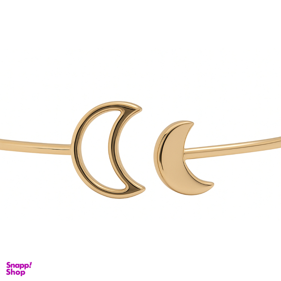 بنگل طلا 18 عیار زنانه الوند گلد مدل ماه کد 1446