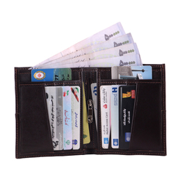 کیف پول چرم بارز مدل DM90