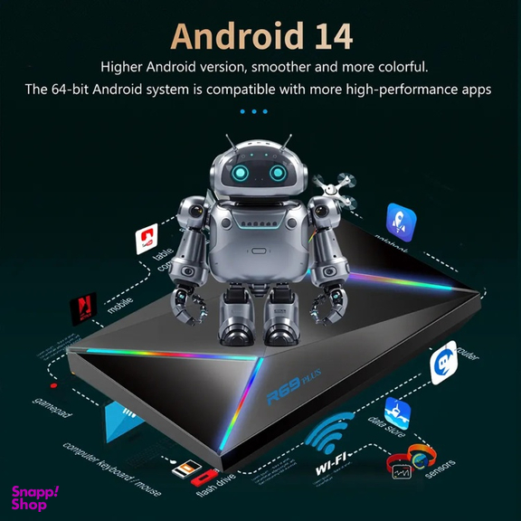 اندروید باکس آر 69 پلاس مدل H728 حافظه 64 گیگابایت