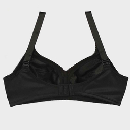 سوتین زنانه بارون مدل بدون فنر پرسی کد 503 رنگ مشکی