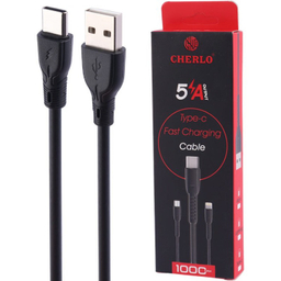 کابل 5 آمپر Type-C به USB چرلو مدل CH-TC09 طول 1 متر