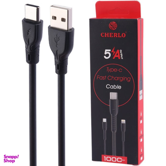 کابل 5 آمپر Type-C به USB چرلو مدل CH-TC09 طول 1 متر