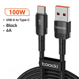 کابل تبدیل USB به USB-C توکی مدل 100W TQ-X12 طول 1 متر