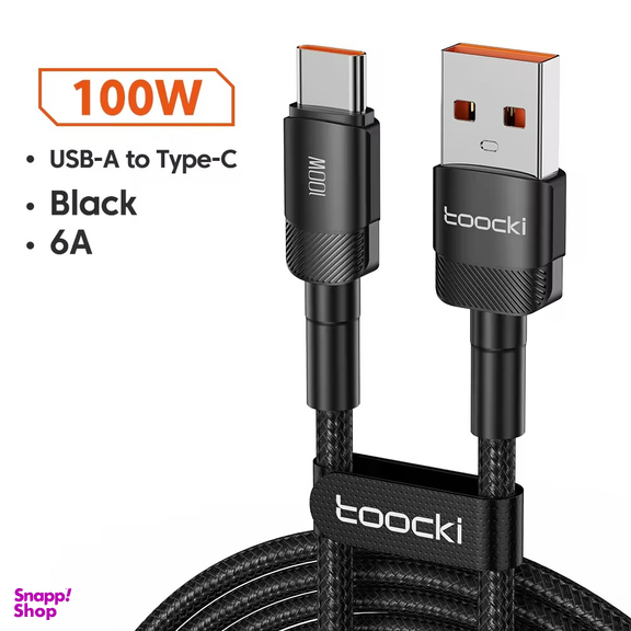 کابل تبدیل USB به USB-C توکی مدل 100W TQ-X12 طول 1 متر