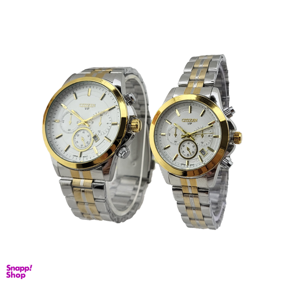 ست ساعت مچی عقربه ای زنانه و مردانه سیتیزن مدل 6750E-S