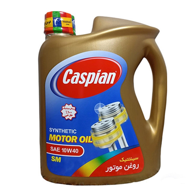 روغن موتور خودرو کاسپین مدل سینتتیک کد SM SAE 10W40 حجم 4000 میلی لیتر