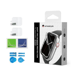 محافظ صفحه نمایش ساعت هوشمند آهااستایل مدل WG49 مناسب  اپل واچ سایز 44 میلی متر بسته دو عددی