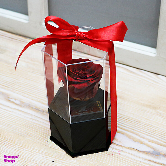 جعبه گل رز جاودان کد 05 رنگ قرمز