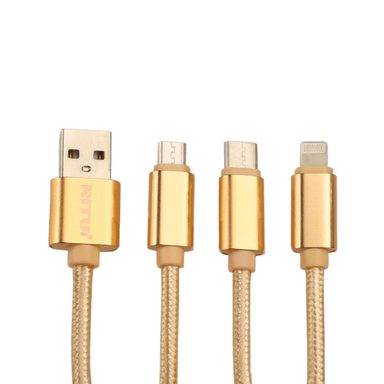 کابل 3 کاره Lightning و میکرو و تایپسی نیتو مدل NT-UC003 طول 1 متر