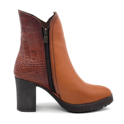 نیم بوت زنانه سی ینا کد 1276 رنگ عسلی