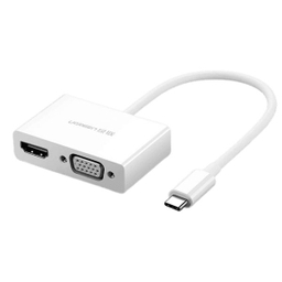 مبدل USB-C به HDMI و VGA یوگرین مدل MM123 کد 30843