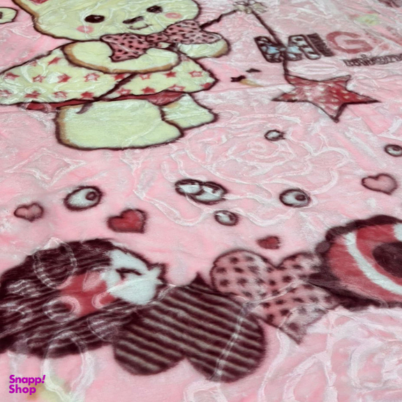 پتو کودک و نوزاد مدل خانم خرسی سایز 120×100 سانتی متر