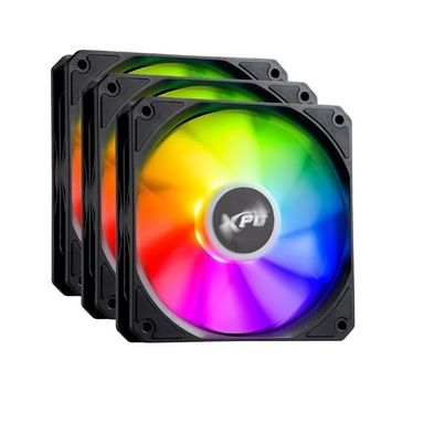 فن کیس ایکس پی جی مدل VENTO R 120 ARGB PWM بسته سه عددی
