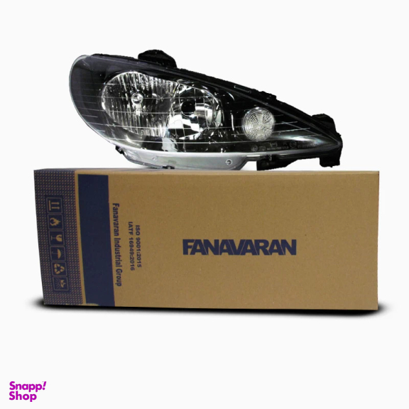 چراغ جلو خودرو فن آوران مدل ym اسپرت مناسب برای پژو 206 بسته 2 عددی