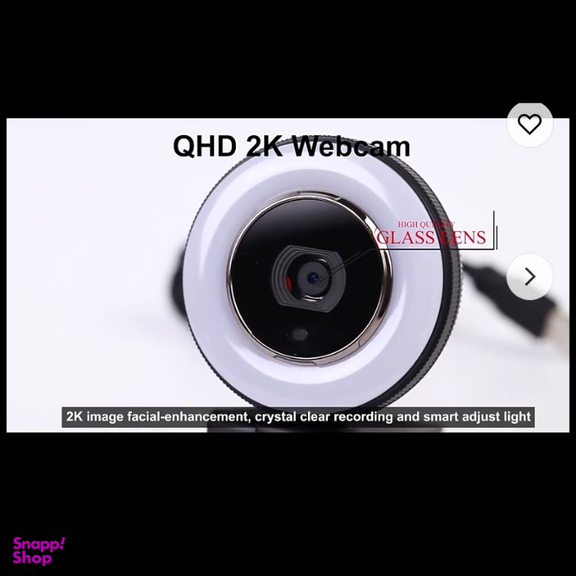 وب کم مدل 2K HDR 60fps Remote Control Ring Light