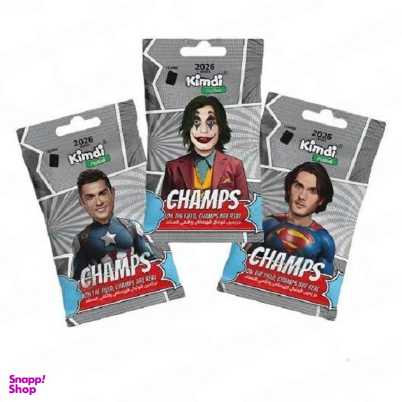 اسباب بازی شانسی کیمدی مدل فوتبال چمپس 2026 Champs بسته 3 عددی