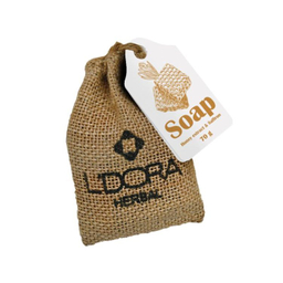 صابون گیاهی لدورا هربال حاوی عصاره عسل و زعفران وزن 70 گرم