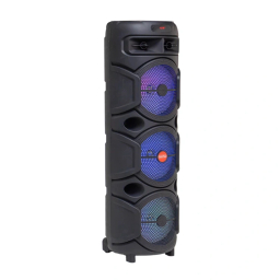 اسپیکر 8.5 اینچ بلوتوثی قابل حمل سان رایز مدل Boom Box 500 به همراه میکروفون و ریموت کنترل
