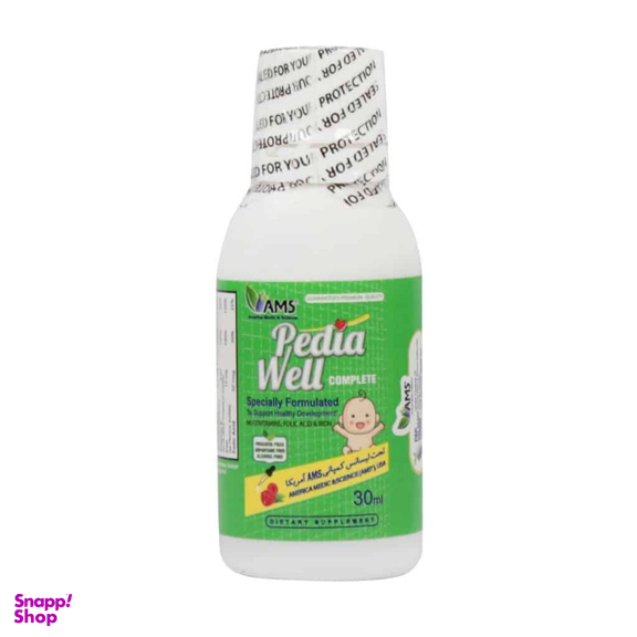 قطره پدیاول کامپلیت ای ام اس طعم رزبری حجم 30 میلی لیتر