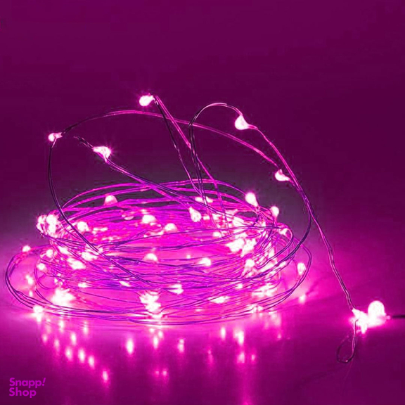 ریسه ال ای دی تزیینی مدل مفتولی به طول 5 متر با منبع تغذیه باتری