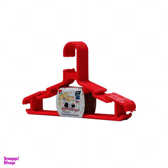 چوب لباس ارج پلاستیک کد 820 بسته 6 عددی