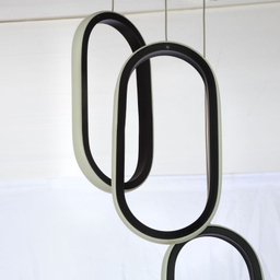 چراغ آویز چشمه نور کد L6407/3BK