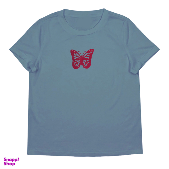 تیشرت زنانه طرح پروانه کد TTD