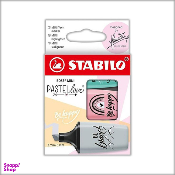 ماژیک هایلایت استابیلو باس مینی پاستلی کد STO-07/03-49 بسته 3 عددی