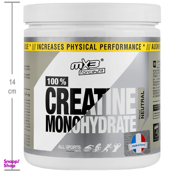 پودر کراتین مونوهیدرات ام ایکس 3 وزن 500 گرم